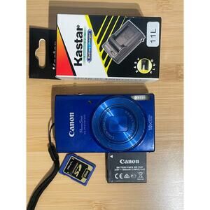 Canon Powershot ELPH 190 IS Blue digital camera tested works